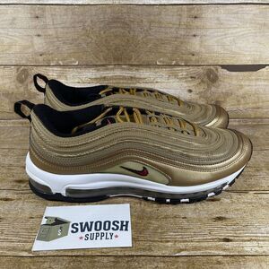 Nike Air Max 97 OG QS Metallic Gold 2017 Size 11 884421-700